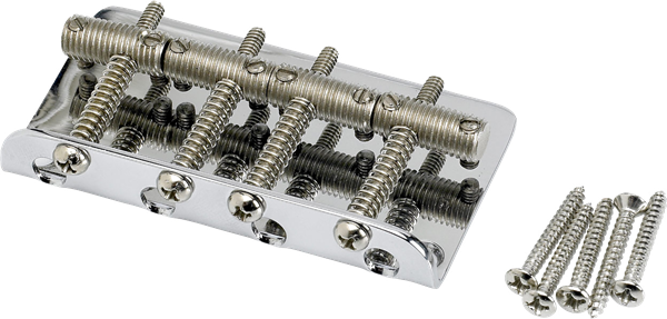 FENDER Pure Vintage Bass Bridge Assembly, Nickel/Chrome - 0990804100