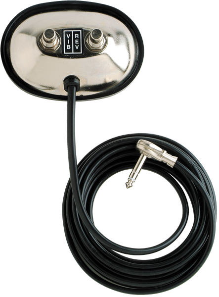 FENDER 2-Button Vintage-Style Footswitch: Vibrato / Reverb On/Off with 1/4 Jack - 0994058000