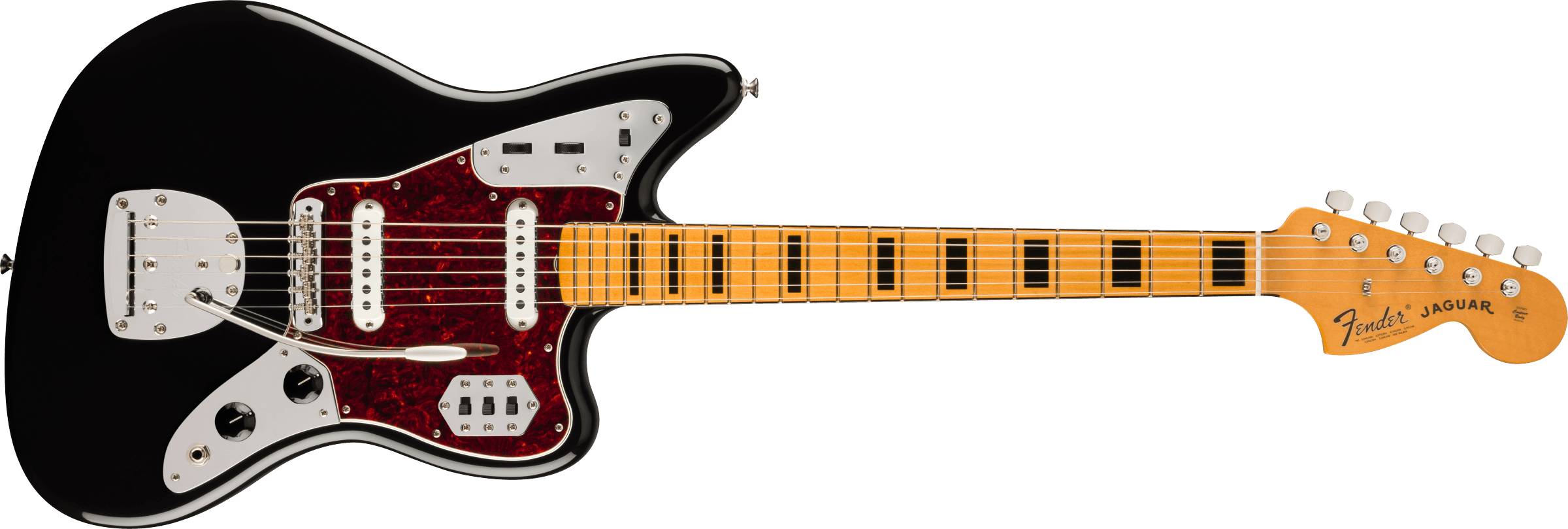 FENDER Vintera II 70s Jaguar, Maple Fingerboard, Black - 0149122306
