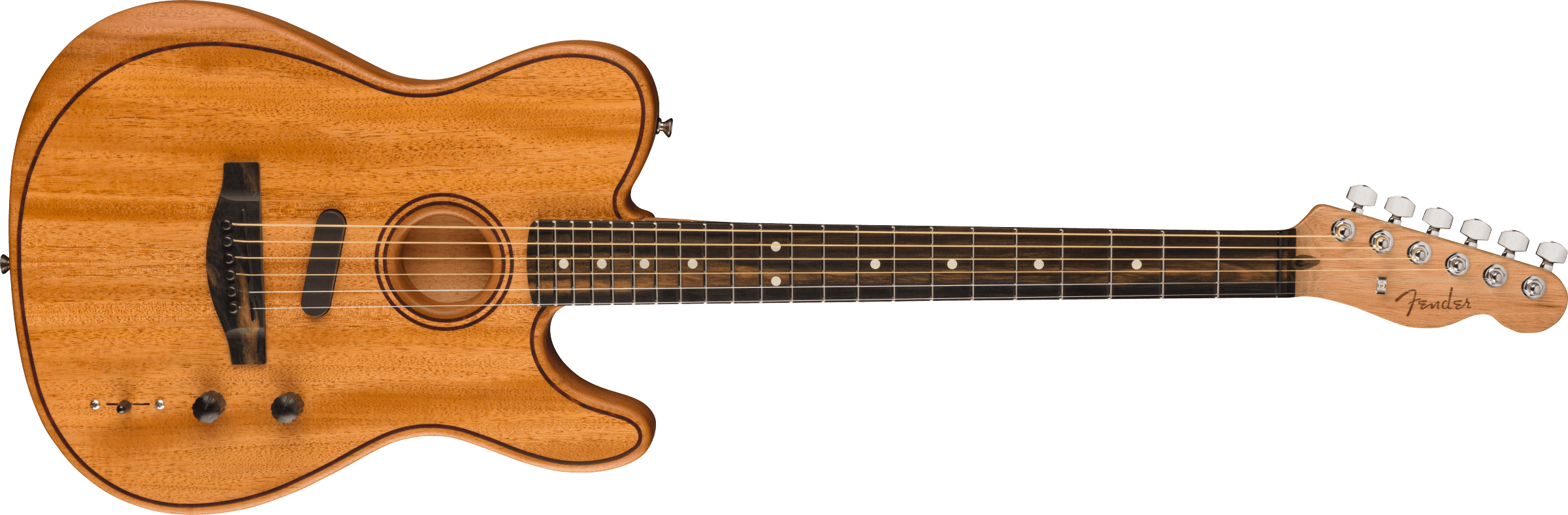 Fender American Acoustasonic Telecaster All-mahogany, Ebony