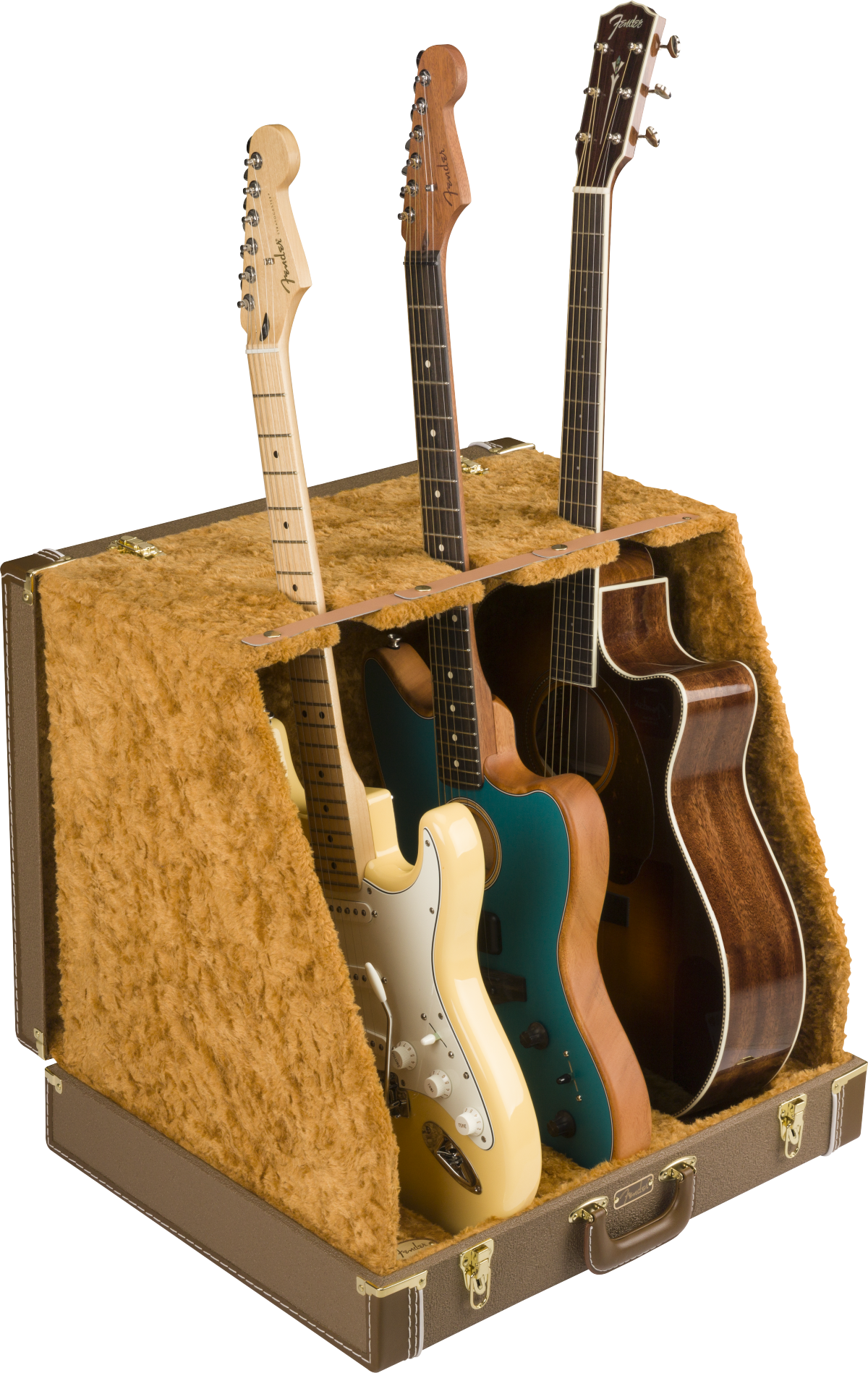 FENDER Fender Classic Series Case Stand - 3 Guitar, Brown - 0991023522