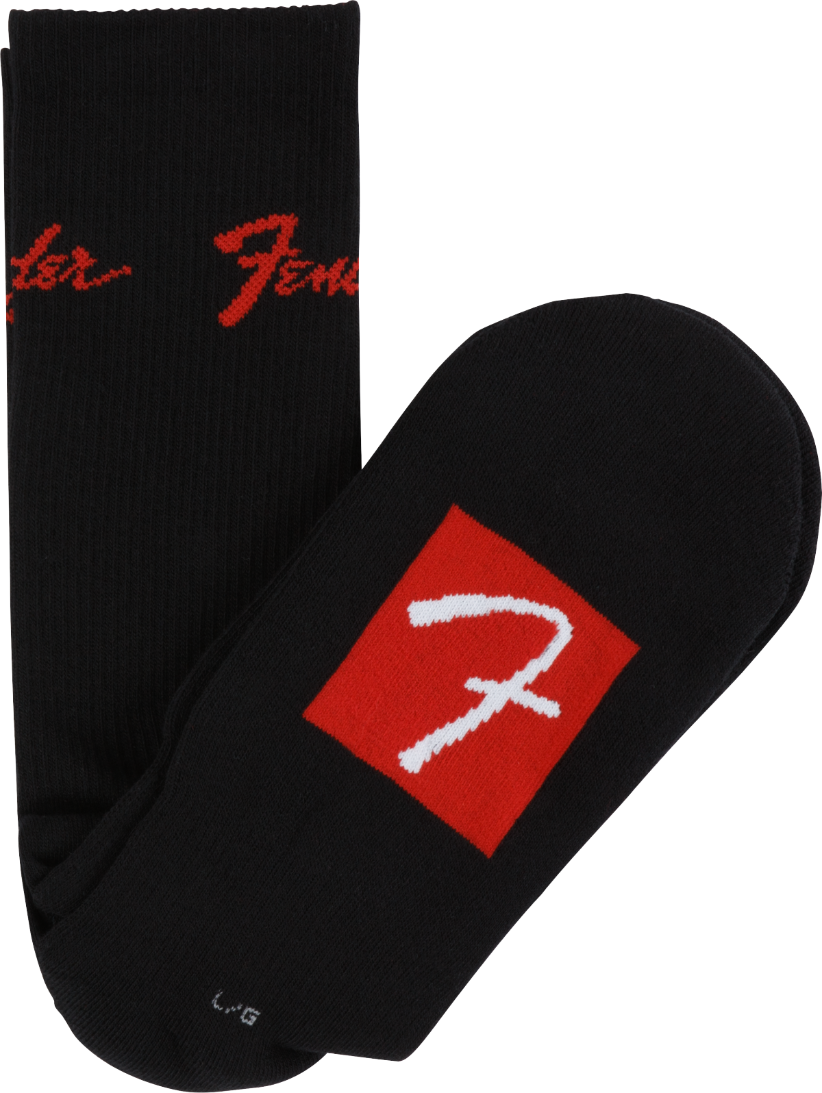 FENDER Fender Logo Stompsock, Black, Large - 9100018506