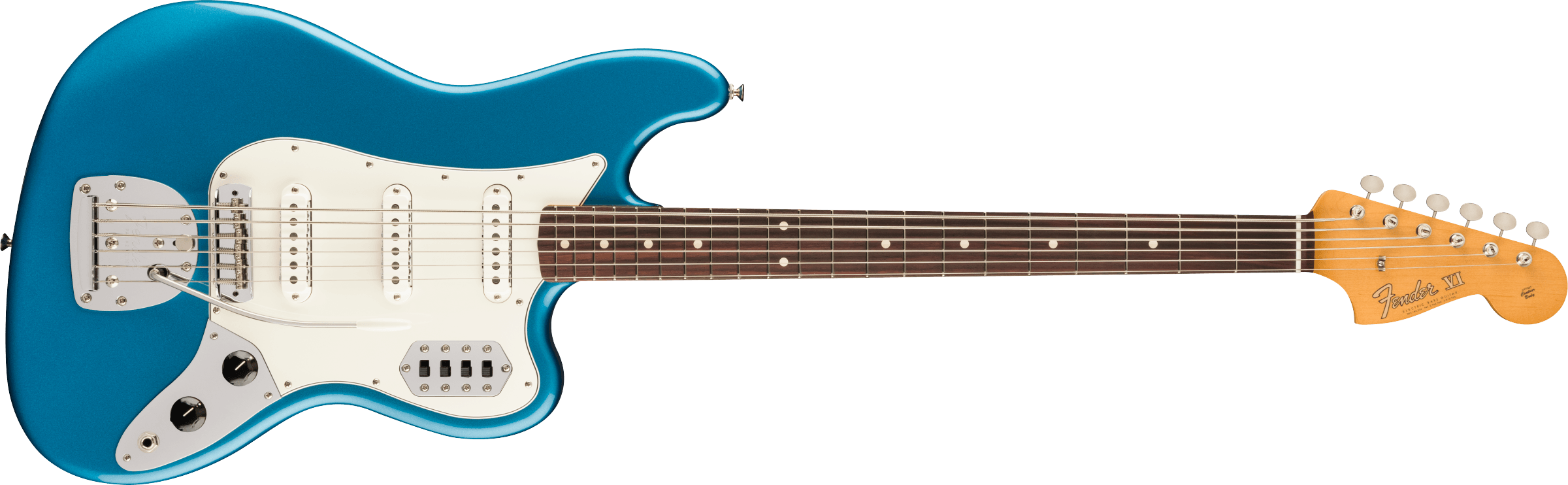 FENDER Vintera II 60s Bass VI, Rosewood Fingerboard, Lake Placid Blue - 0149240302
