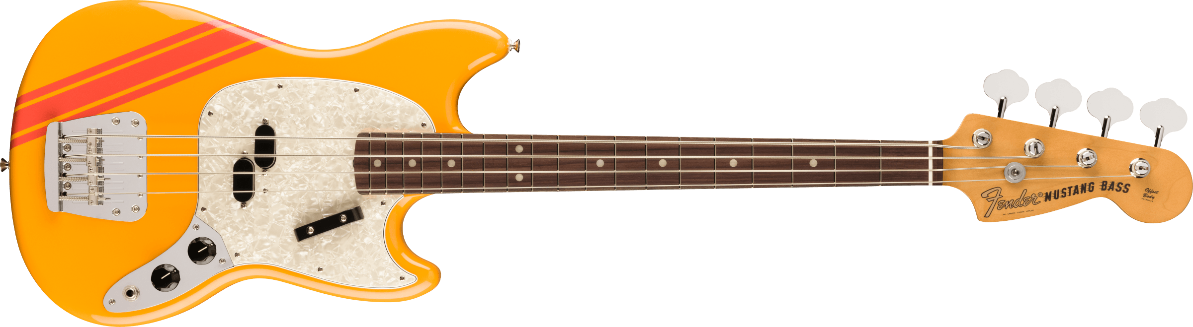 FENDER Vintera II 70s Competition Mustang Bass, Rosewood Fingerboard, Competition Orange - 0149260339