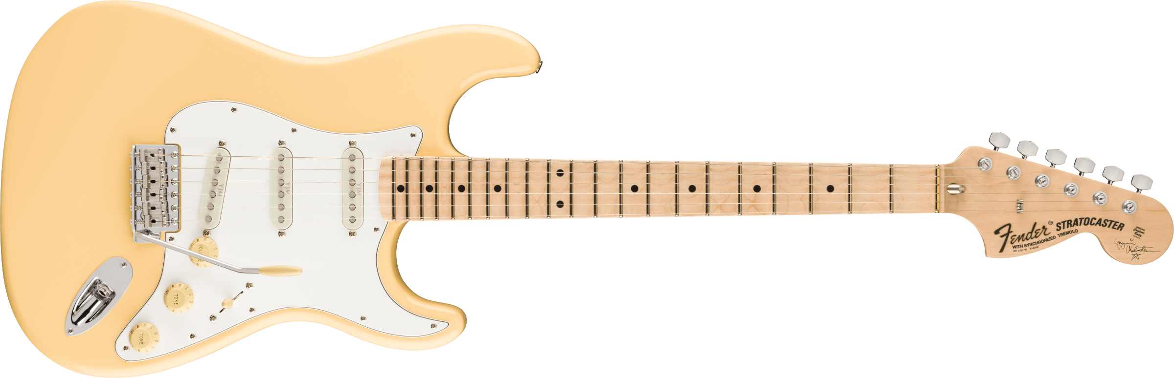 FENDER Yngwie Malmsteen Stratocaster, Scalloped Maple Fingerboard, Vintage White - 0107112841
