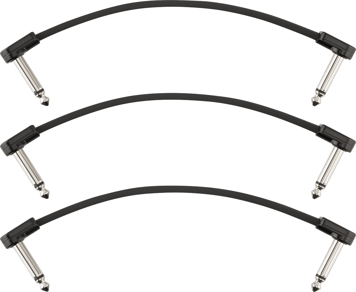 FENDER Blockchain 6 Patch Cable, 3-pack, Angle/Angle - 0990825008