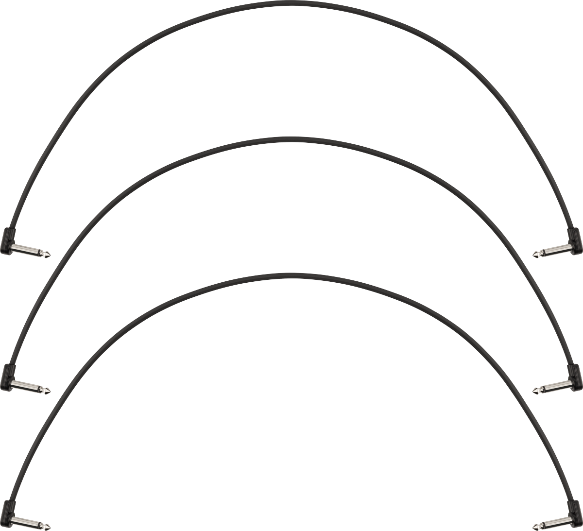 FENDER Blockchain 24 Patch Cable, 3-pack, Angle/Angle - 0990825012