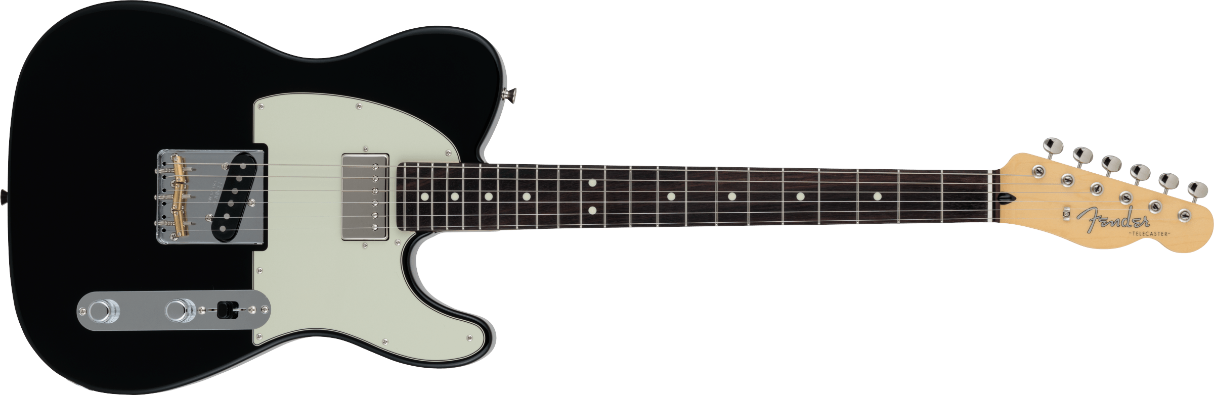 FENDER 2024 Collection Made in Japan Hybrid II Telecaster SH, Rosewood Fingerboard, Black - 5660300306