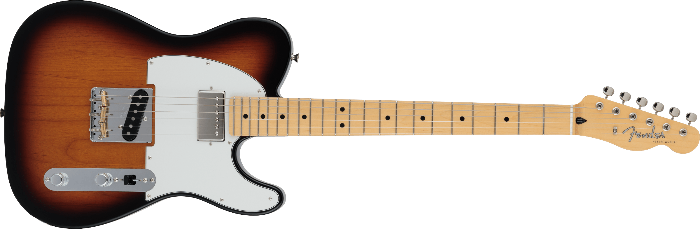 FENDER 2024 Collection Made in Japan Hybrid II Telecaster SH, Maple Fingerboard, 3-Color Sunburst - 5660302300