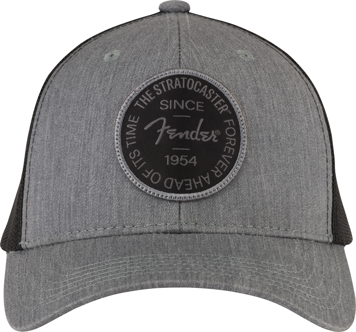 FENDER Stratocaster 70th Anniversary Badge Hat, Gray Heather, One Size - 9122421501