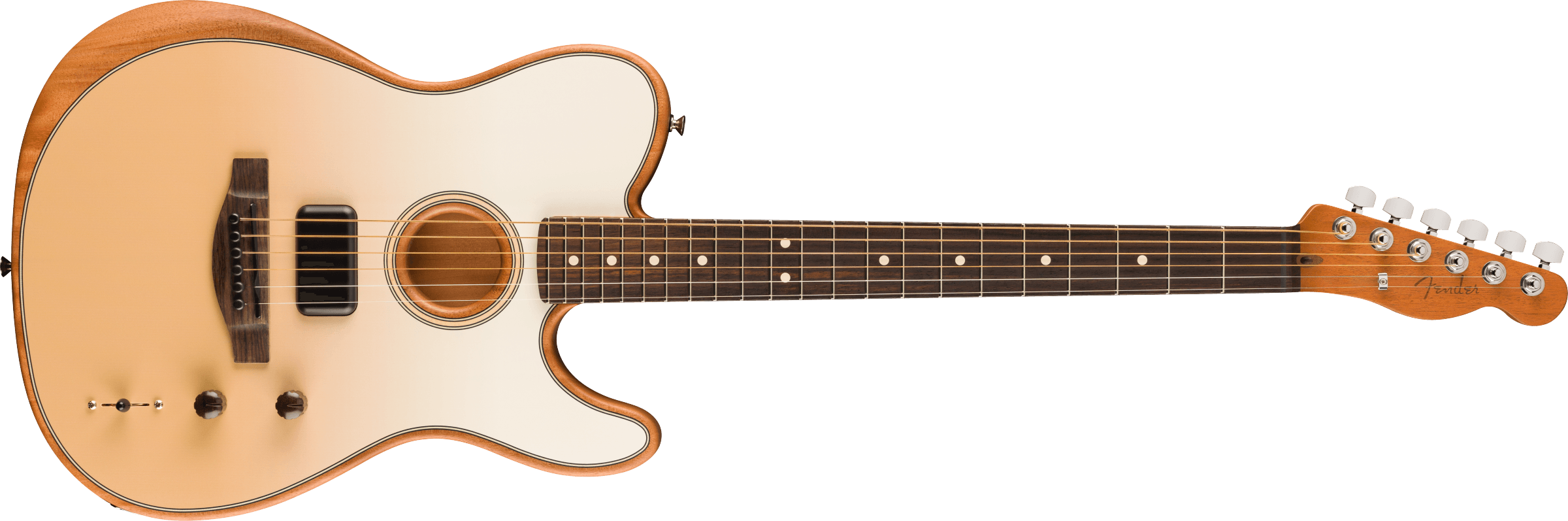 FENDER FINNEAS Signature Acoustasonic Player Telecaster with Bag, Rosewood Fingerboard, Cappuccino Fade - 0971713116