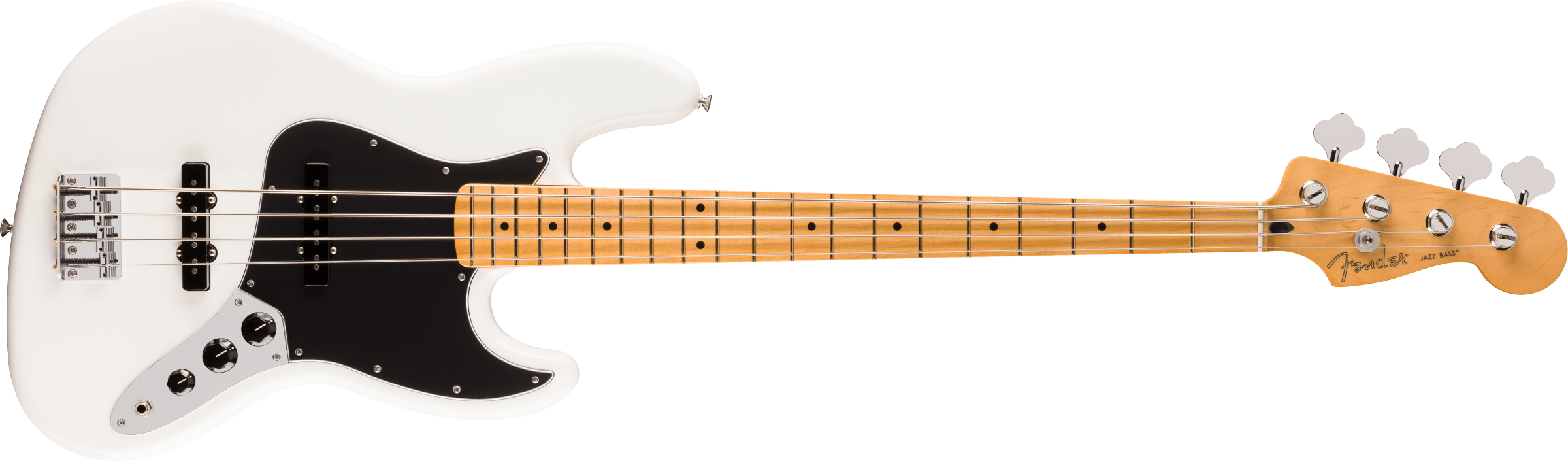 FENDER Player II Jazz Bass, Maple Fingerboard, Polar White - 0140482515