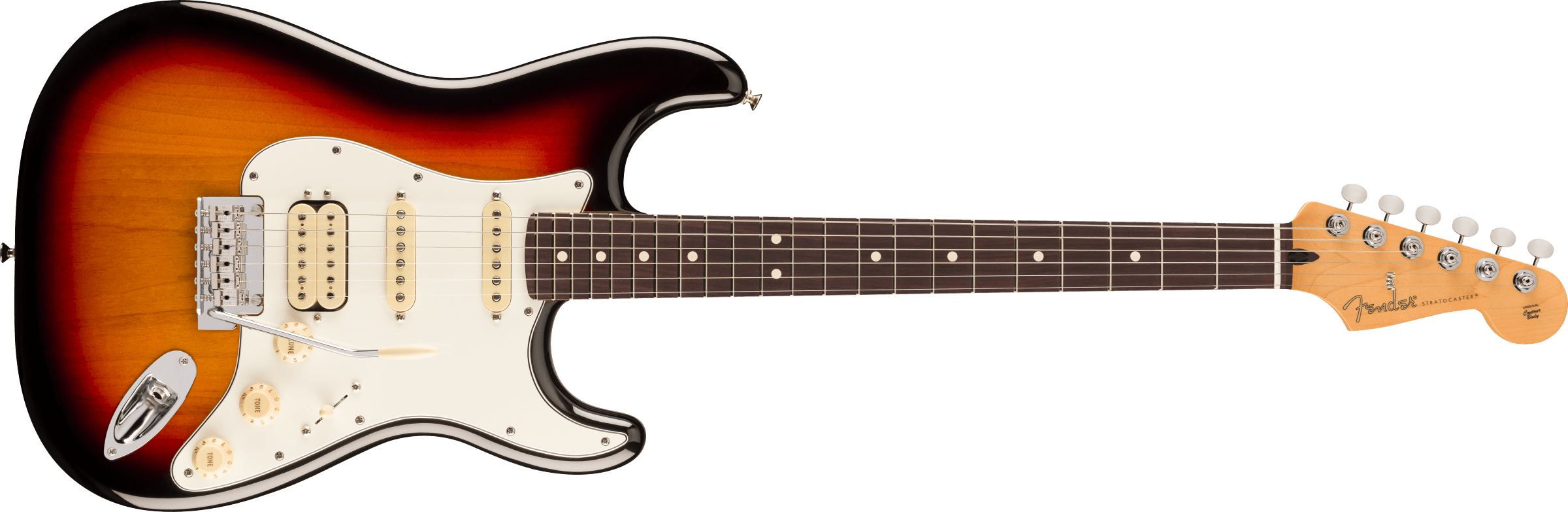 FENDER Player II Stratocaster HSS, Rosewood Fingerboard, 3-Color Sunburst - 0140540500