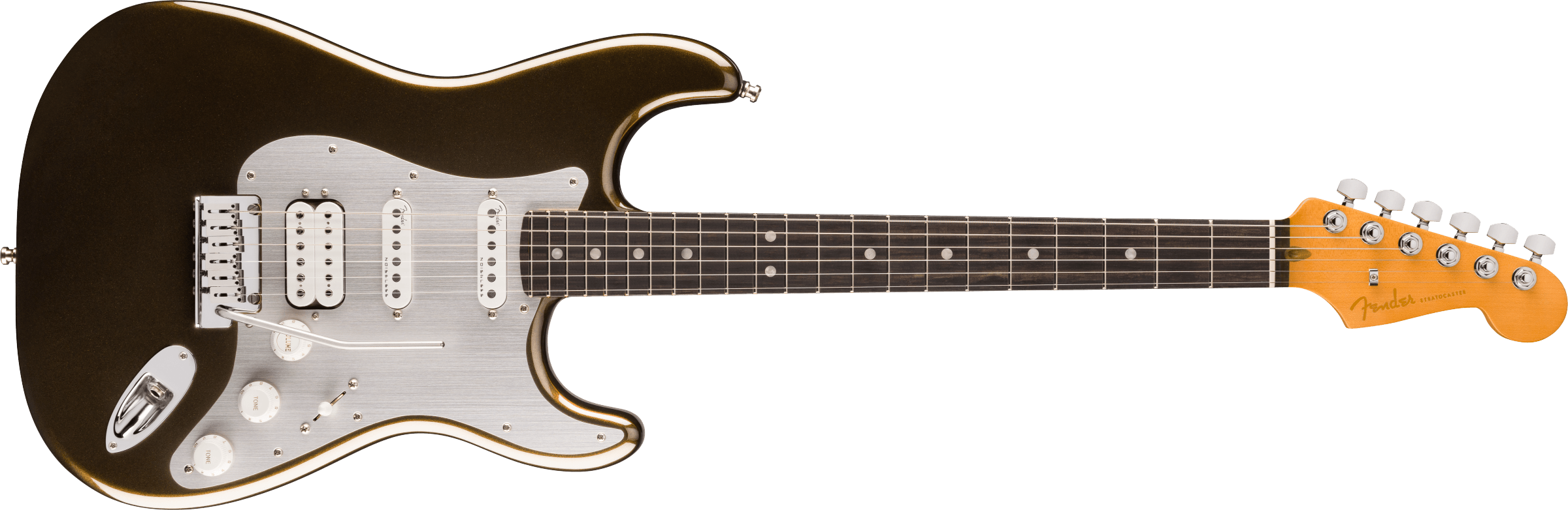 FENDER American Ultra II Stratocaster HSS, Ebony Fingerboard, Texas Tea - 0119151790