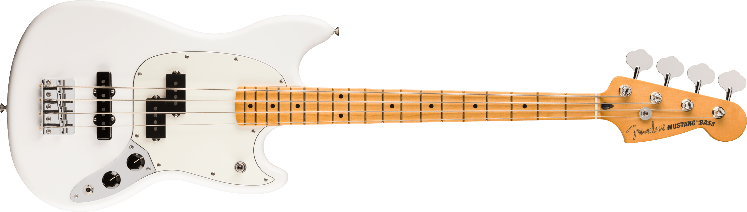 FENDER Player II Mustang Bass PJ, Maple Fingerboard, Polar White - 0140492515