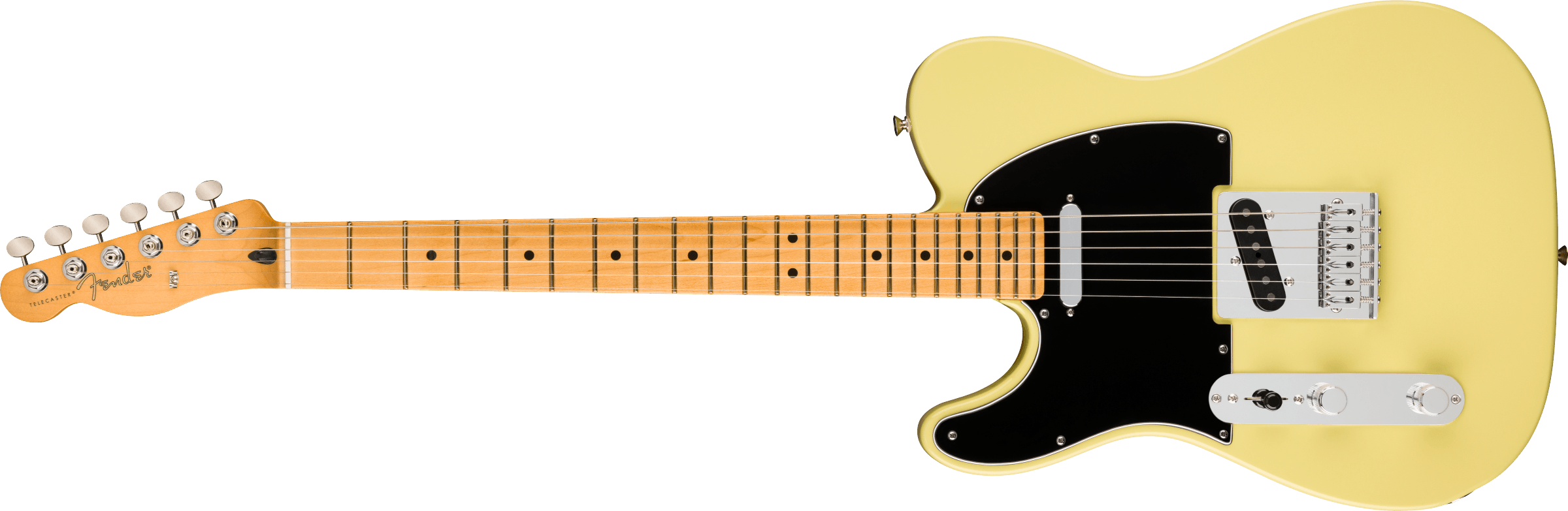 FENDER Player II Telecaster Left-Hand, Maple Fingerboard, Hialeah Yellow - 0140562561