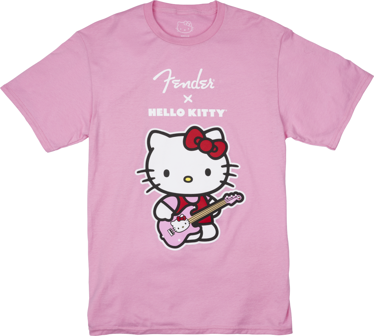 FENDER Fender x Hello Kitty Pink Front Logo Tee, XL - 9190190606