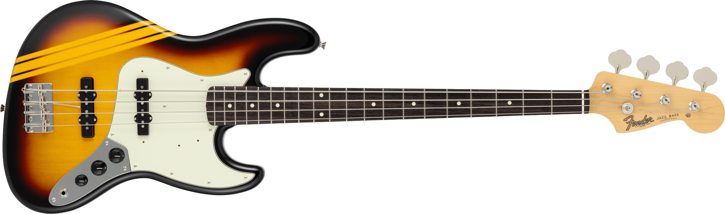 FENDER Made in Japan Traditional 2025 Collection, 60s Jazz Bass, Rosewood Fingerboard, Competition 3-Color Sunburst / Aged Natural - 5382100375