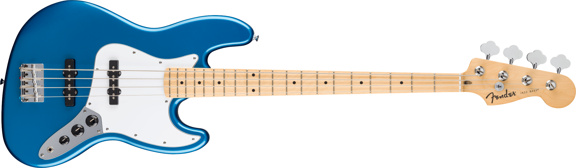 FENDER Standard Jazz Bass, Maple Fingerboard, White Pickguard, Aqua Marine Metallic - 0266820560