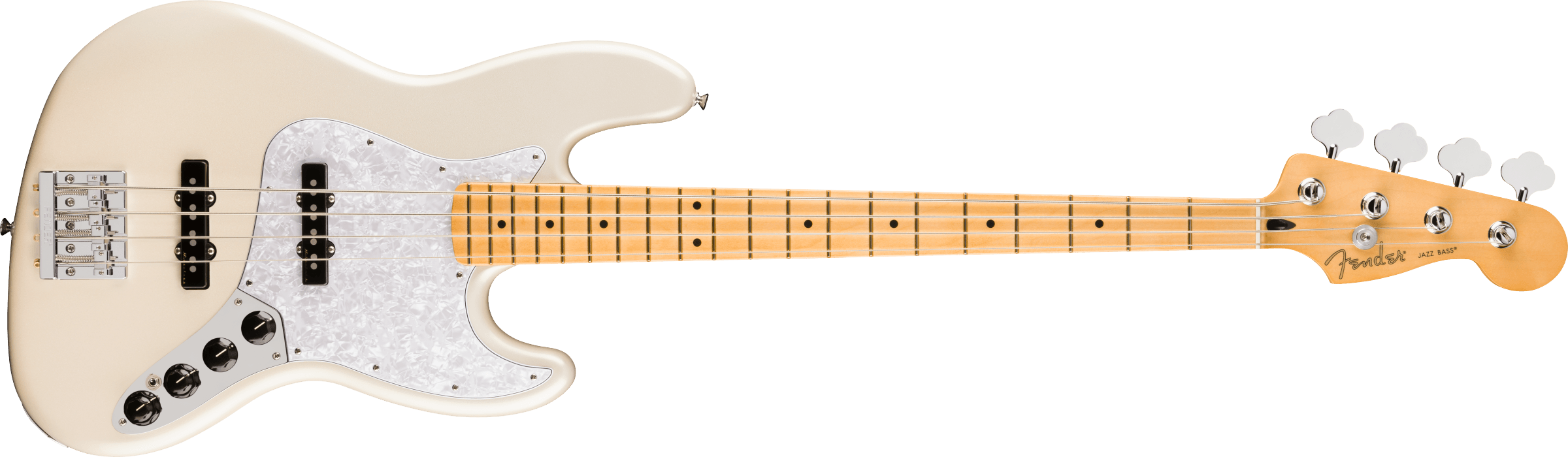 FENDER Player II Modified Active Jazz Bass, Maple Fingerboard, Olympic Pearl - 0147522323