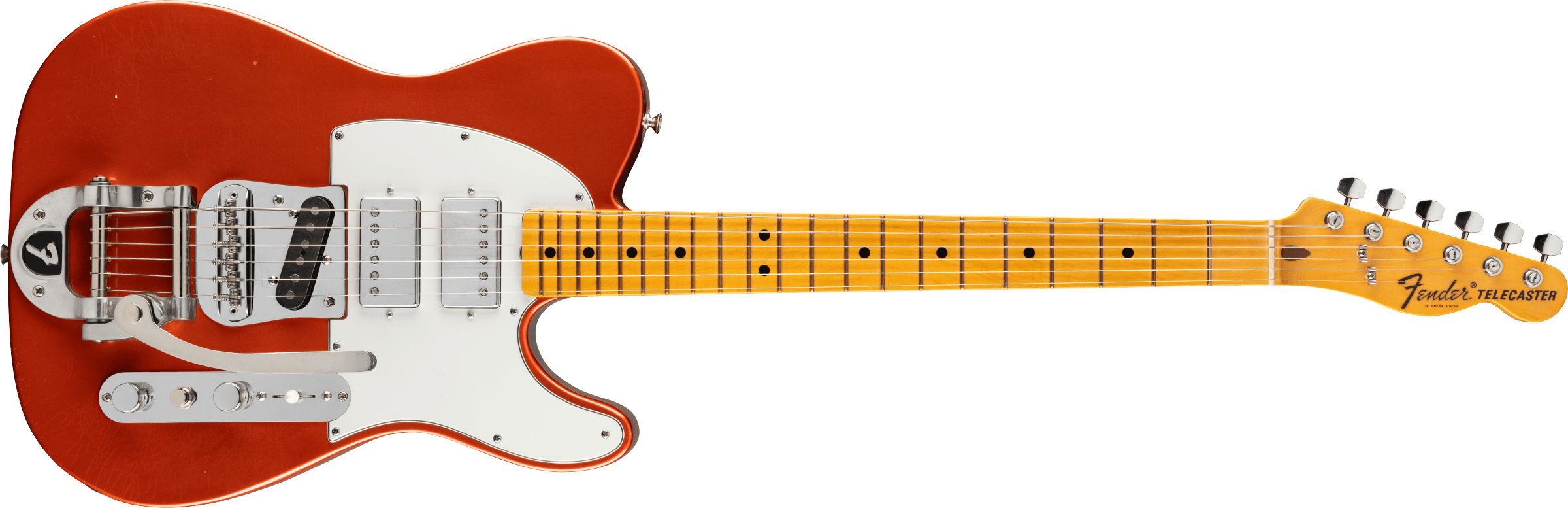 FENDER Stories Collection Mike Campbell Red Dog Telecaster, Maple Fingerboard, Red Dog Red - 0117472725