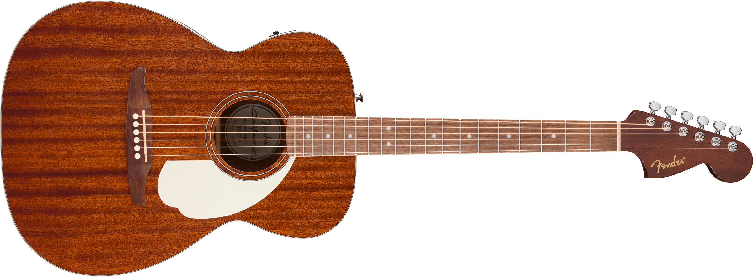 FENDER California Standard Monterey E, Sapele Top, Ivory Pickguard, Natural Sapele - 0974253521