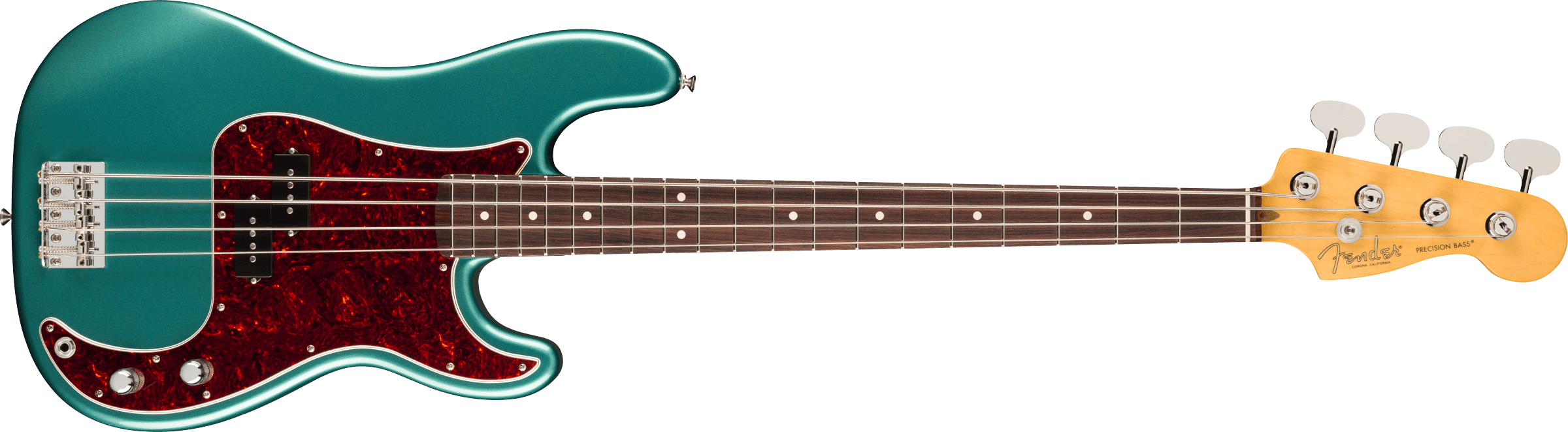 FENDER American Professional Classic Precision Bass, Rosewood Fingerboard, Faded Sherwood Green Metallic - 0198630374