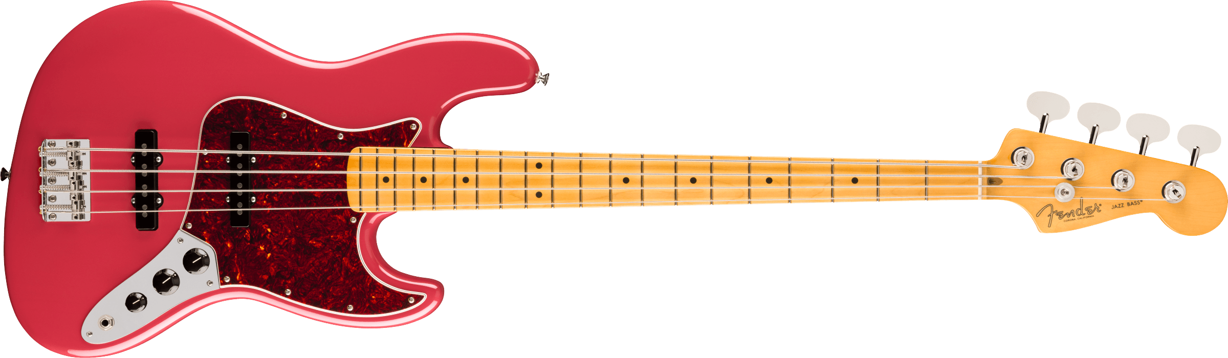 FENDER American Professional Classic Jazz Bass, Maple Fingerboard, Faded Dakota Red - 0198642375