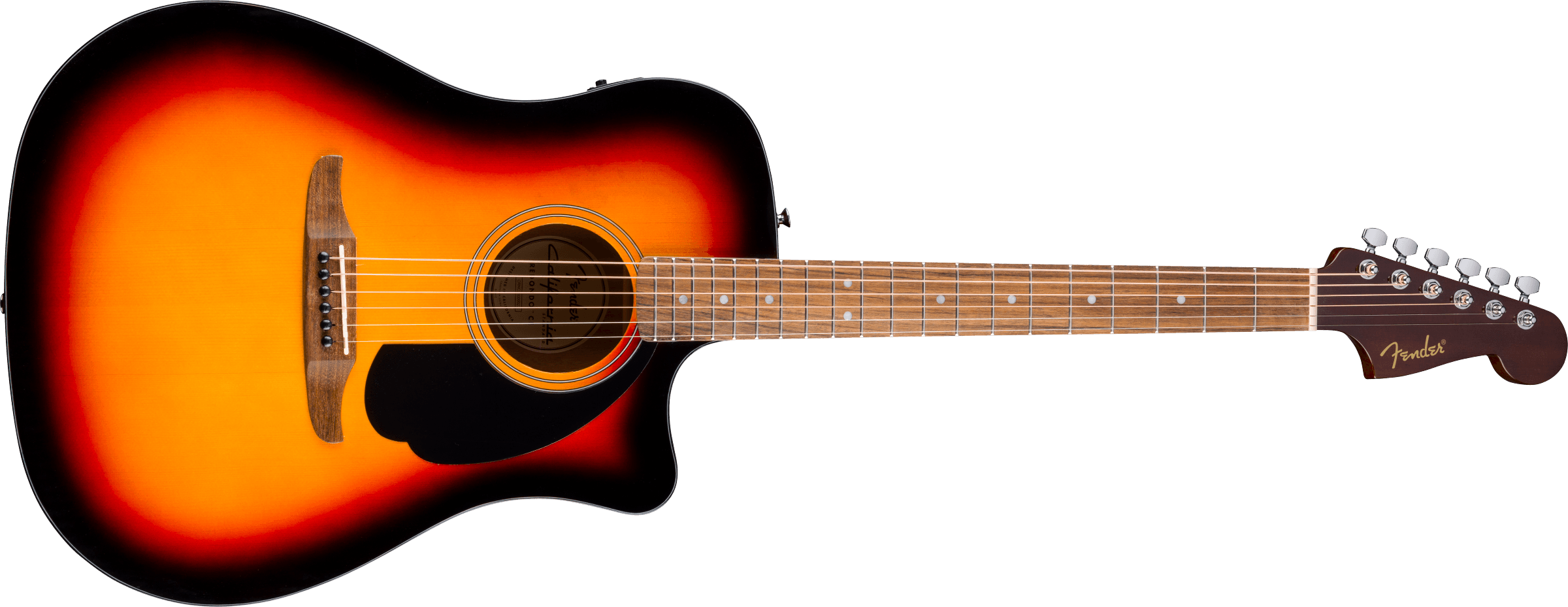 FENDER California Standard Redondo CE, Spruce Top, Black Pickguard, 3-Color Sunburst - 0974220500