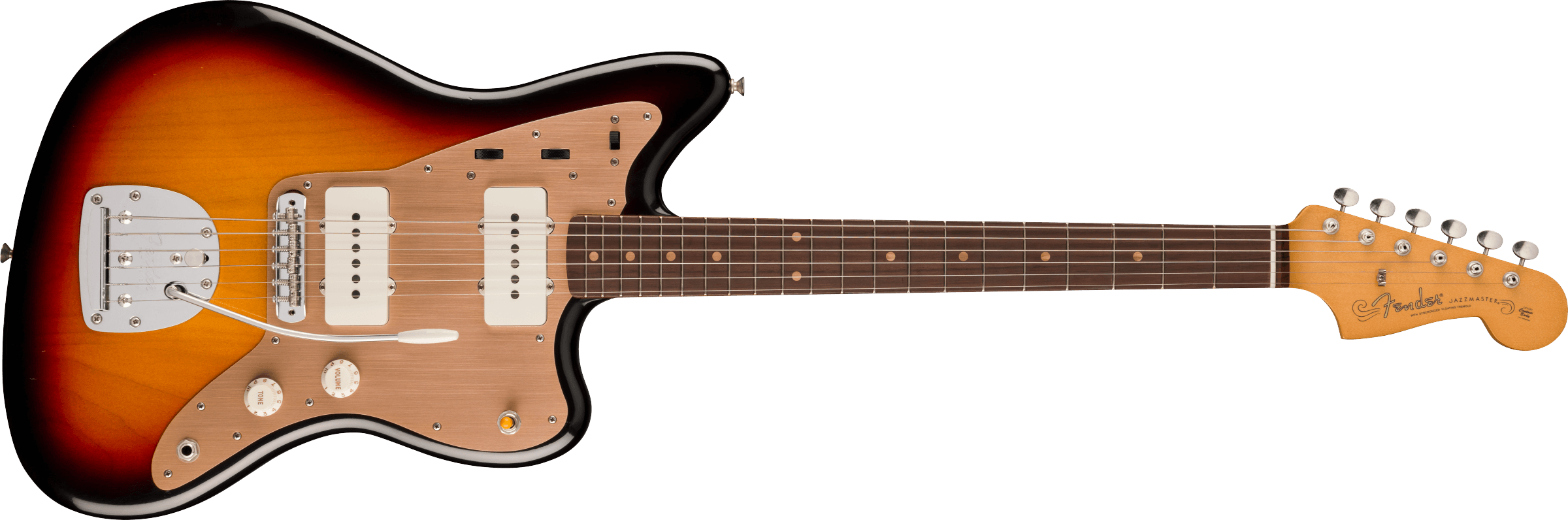 FENDER Limited Edition Vintera II Road Worn 50s Jazzmaster, Rosewood Fingerboard, 3-Color Sunburst - 0149080300