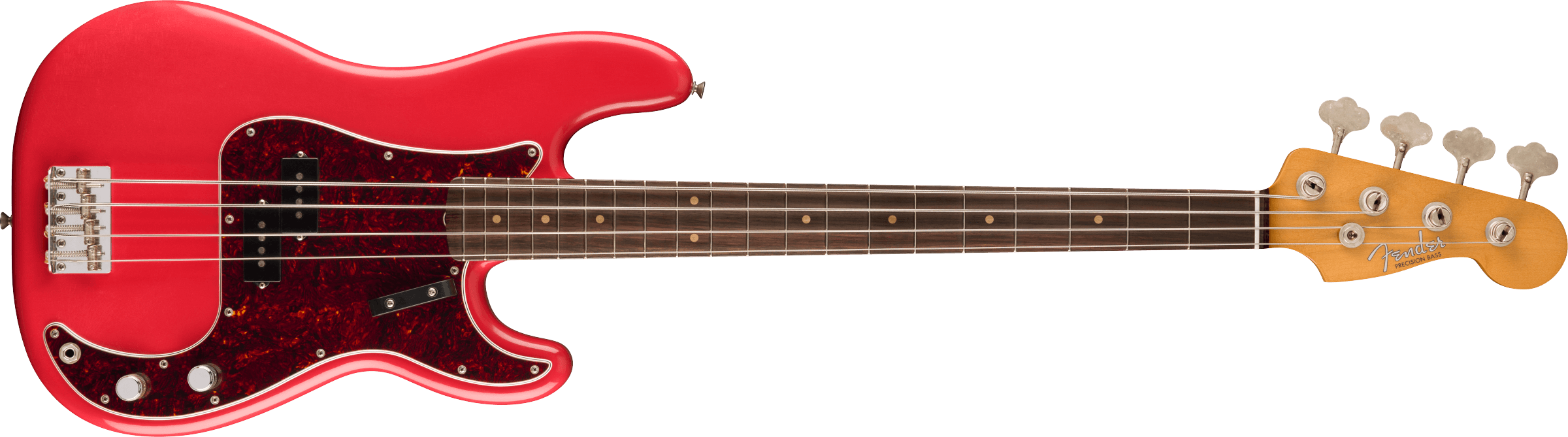 FENDER Limited Edition Limited Edition Vintera II Road Worn 60s Precision Bass, Rosewood Fingerboard, Fiesta Red - 0149090340