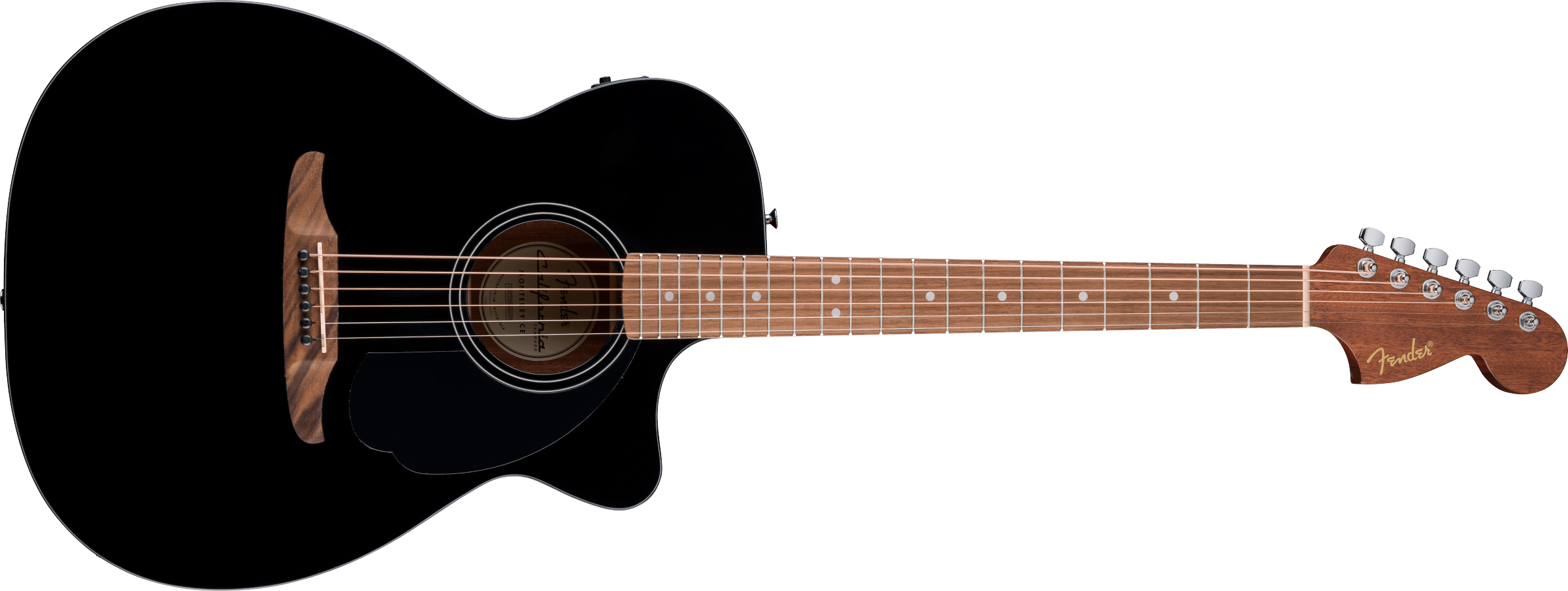 FENDER California Standard Monterey CE, Spruce Top, Black Pickguard, Black - 0974260506