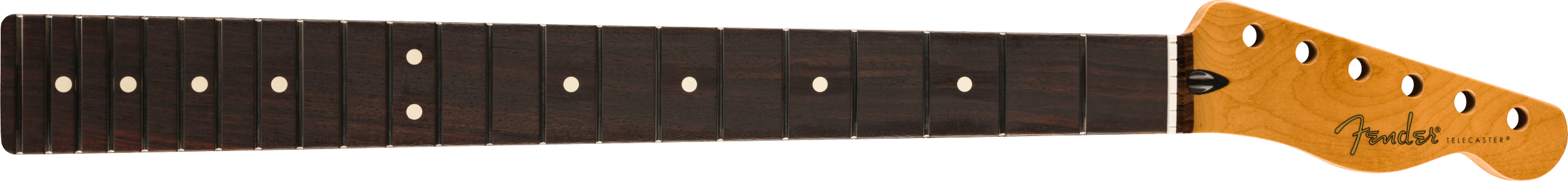 FENDER Satin Roasted Maple Fat Telecaster Neck, 22 Medium Jumbo Frets, 9.5, Rosewood, U Shape - 0990360920