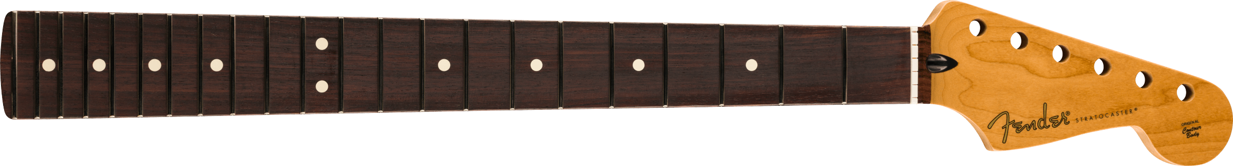 FENDER Satin Roasted Maple Fat Stratocaster Neck, 22 Medium Jumbo Frets, 9.5, Rosewood, U Shape - 0990460920