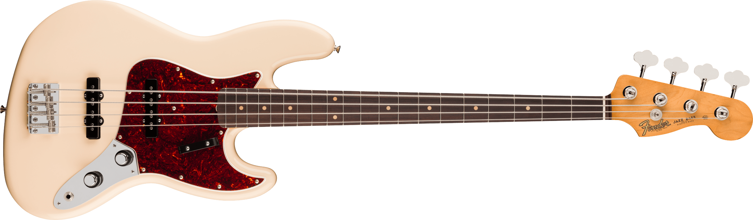FENDER Vintera III Early 60s Jazz Bass, Rosewood Fingerboard, Olympic White - 0149360305