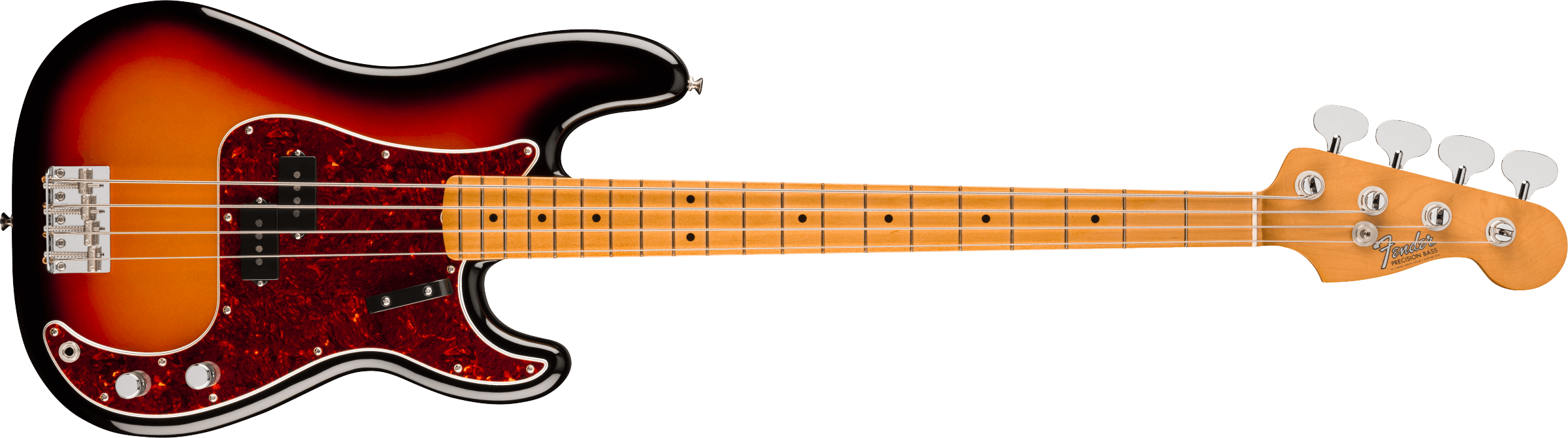 FENDER Vintera III Late 60s Precision Bass, Maple Fingerboard, 3-Color Sunburst - 0149382300
