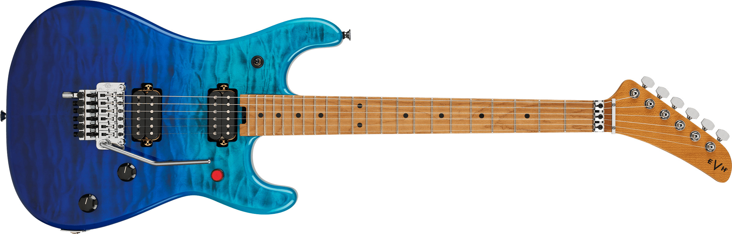 EVH 5150  Series Deluxe QM, Baked Maple, Pacific Drift - 5108310389
