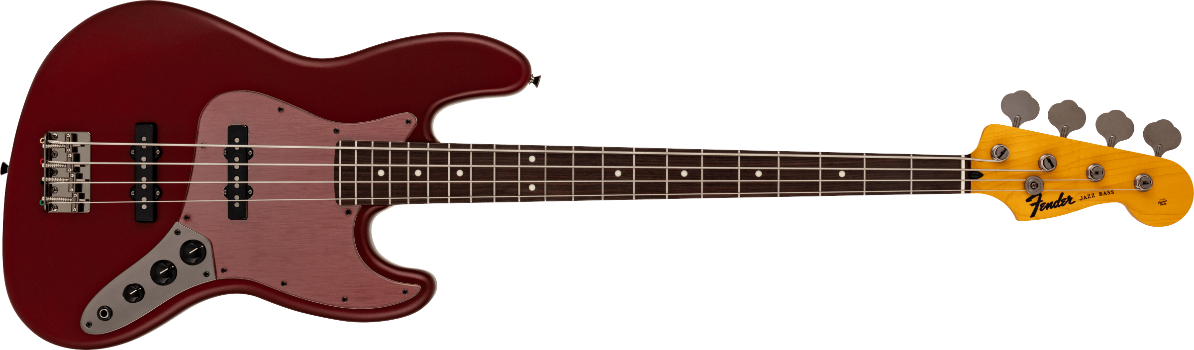 FENDER Made in Japan Hybrid II 2026 Collection Jazz Bass, Rosewood Fingerboard, Matte Inferno Red - 5662100397