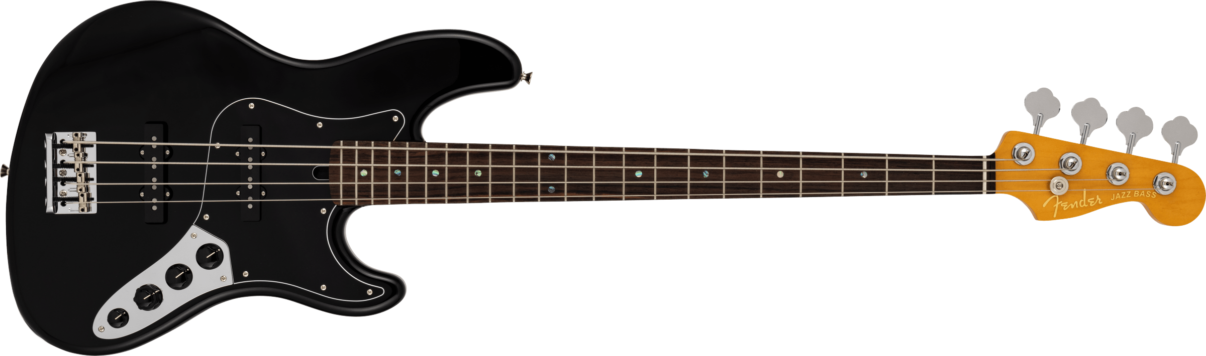 FENDER Made in Japan Limited Active Modern Jazz Bass, Rosewood Fingerboard, Black - 5702100306
