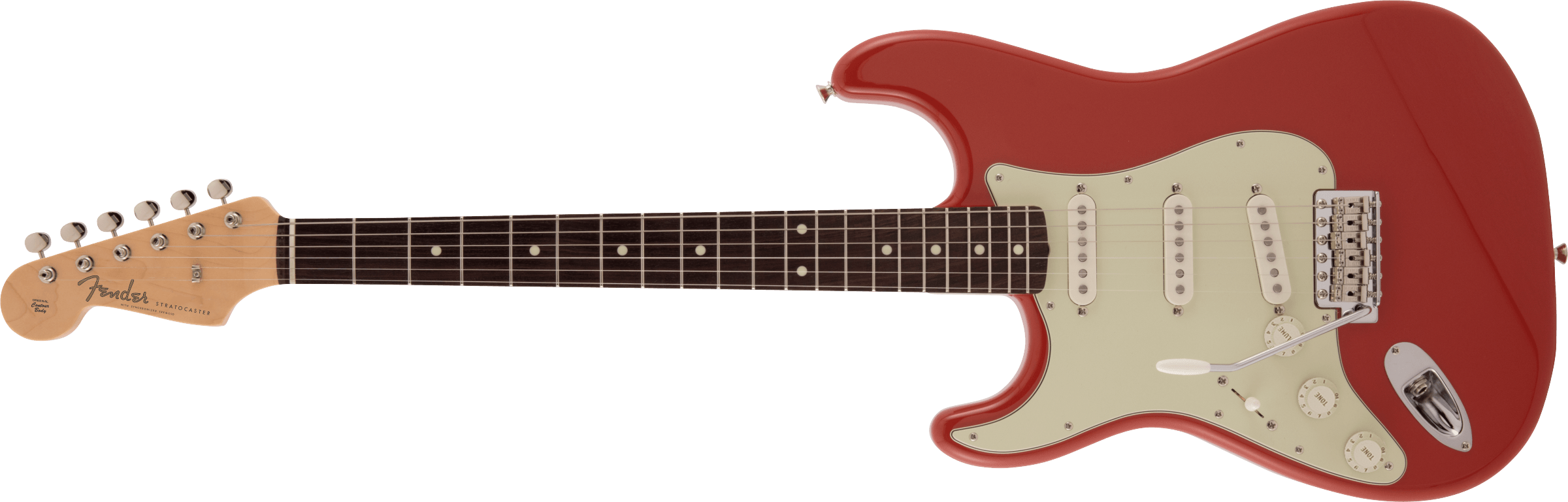 FENDER Made in Japan Traditional 60s Stratocaster, Left-Handed, Rosewood Fingerboard, Fiesta Red - 5361220340