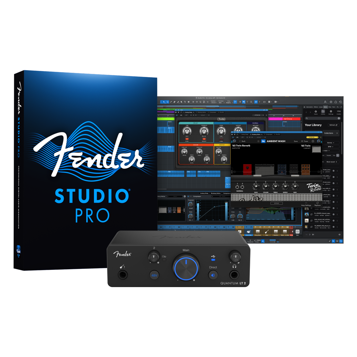 FENDER Quantum LT 2 USB-C Audio Interface - 2777700612