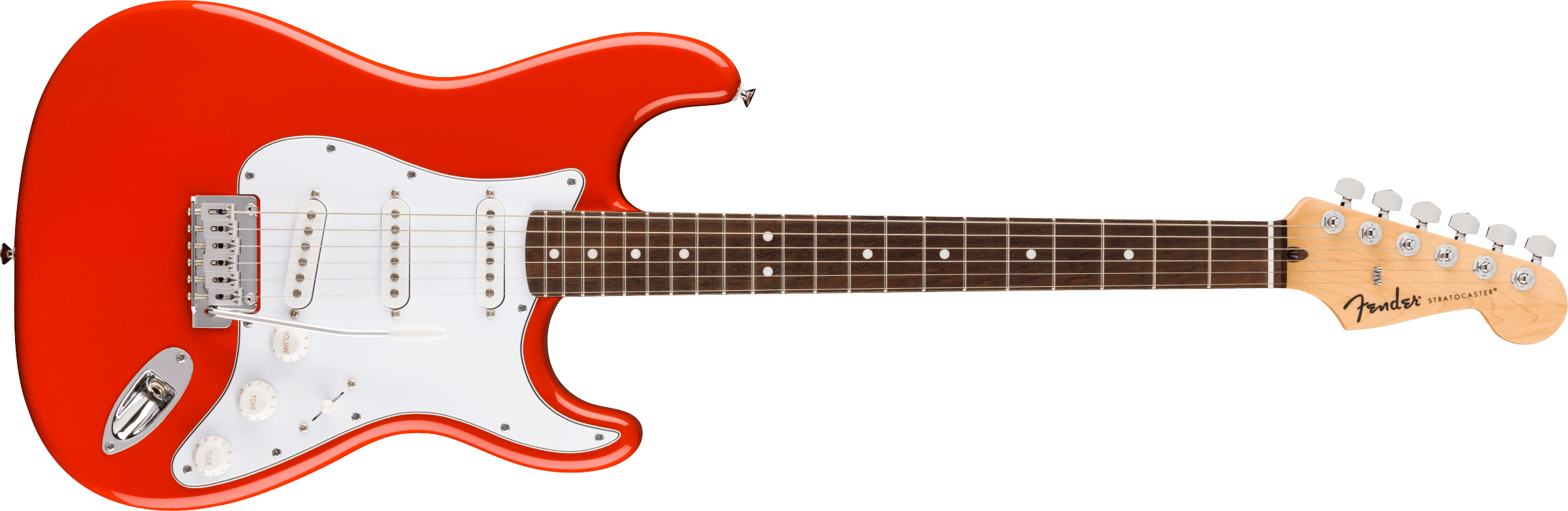 FENDER LIMITED EDITION  Standard Stratocaster, Laurel Fingerboard, White Pickguard, Fiesta Red - 0266240540
