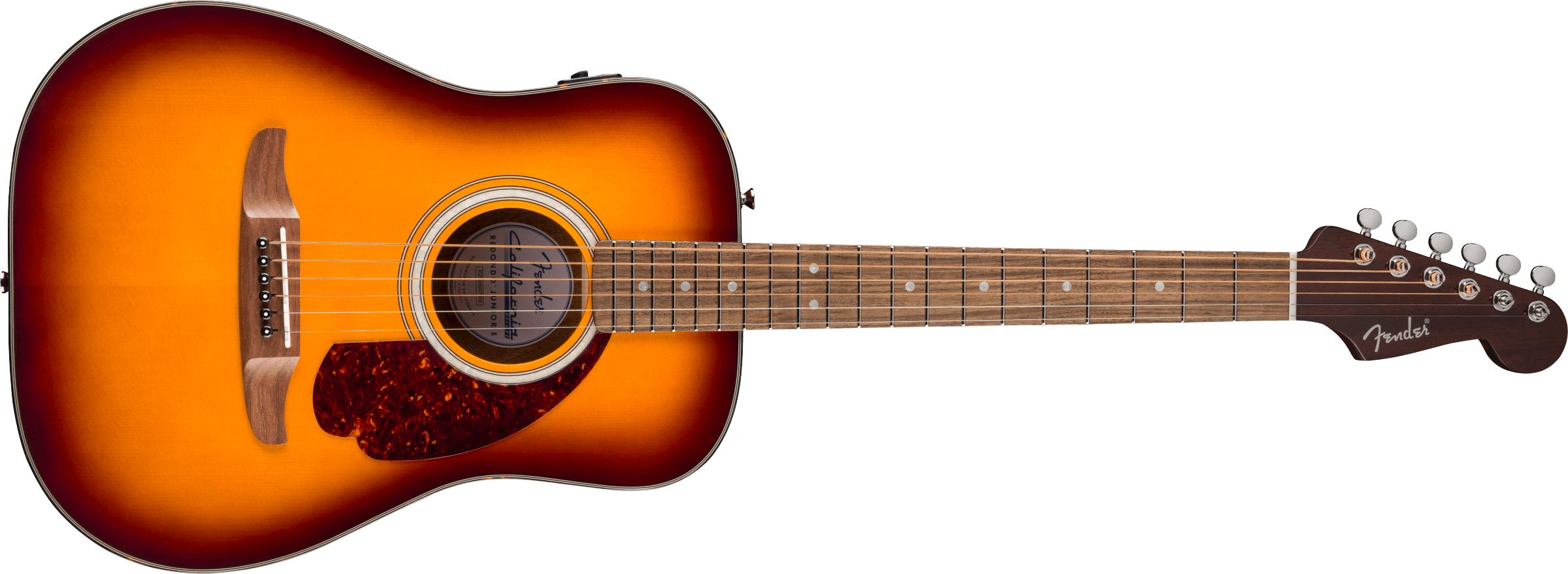 FENDER California Deluxe Redondo Jr. E, Walnut Fingerboard, Honey Sunburst - 0974540542