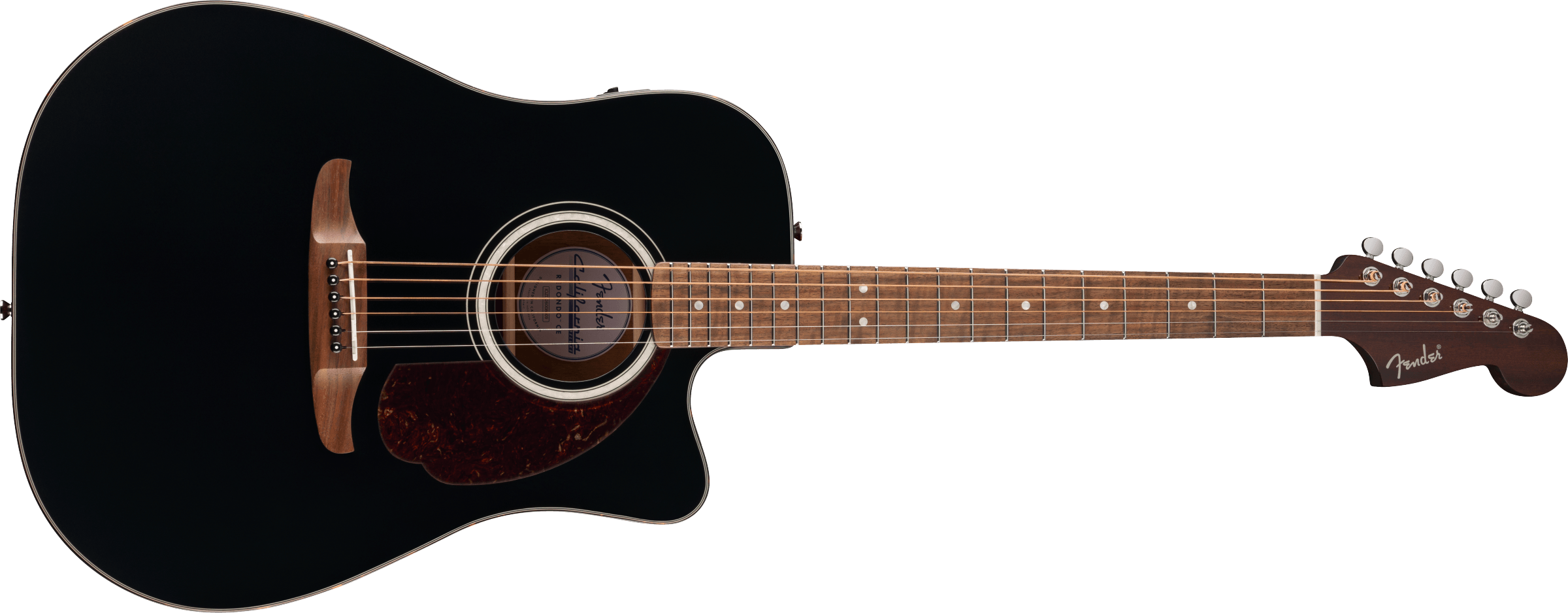 FENDER California Deluxe Redondo CE, Walnut Fingerboard, Black - 0974620506