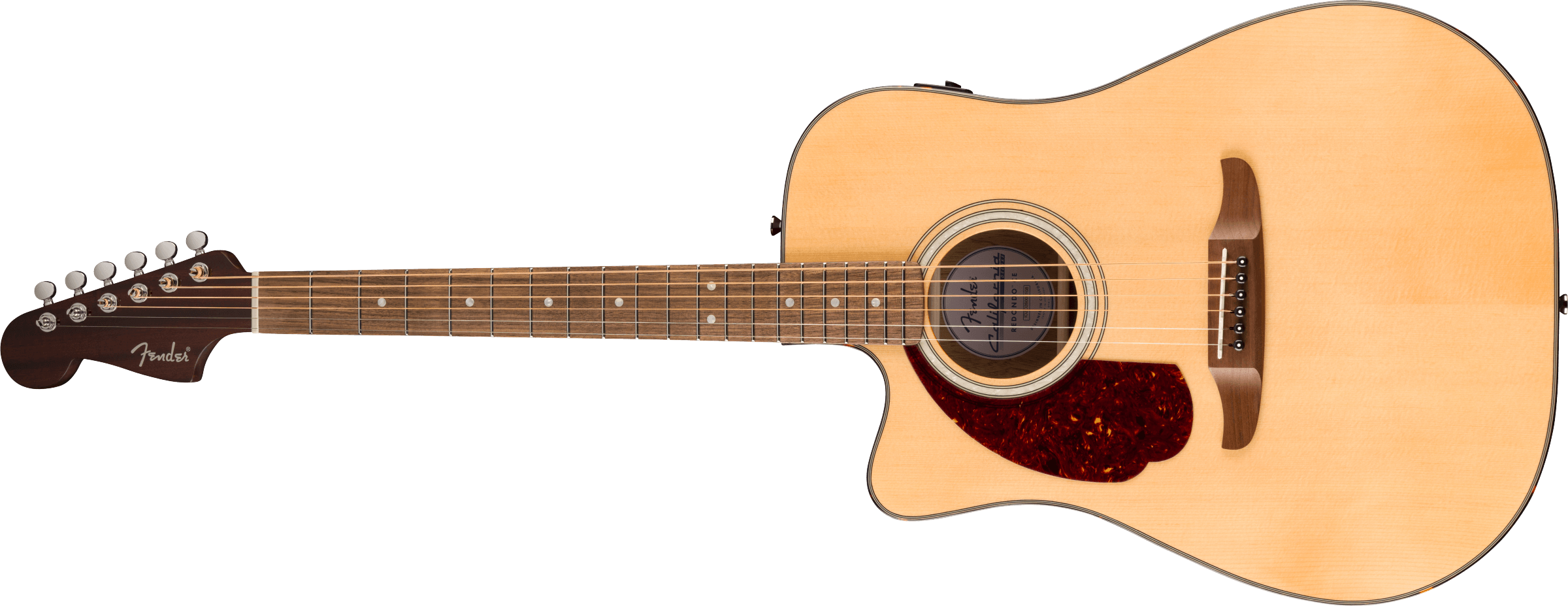 FENDER California Deluxe Redondo CE Left-Handed, Walnut Fingerboard, Natural - 0974620721