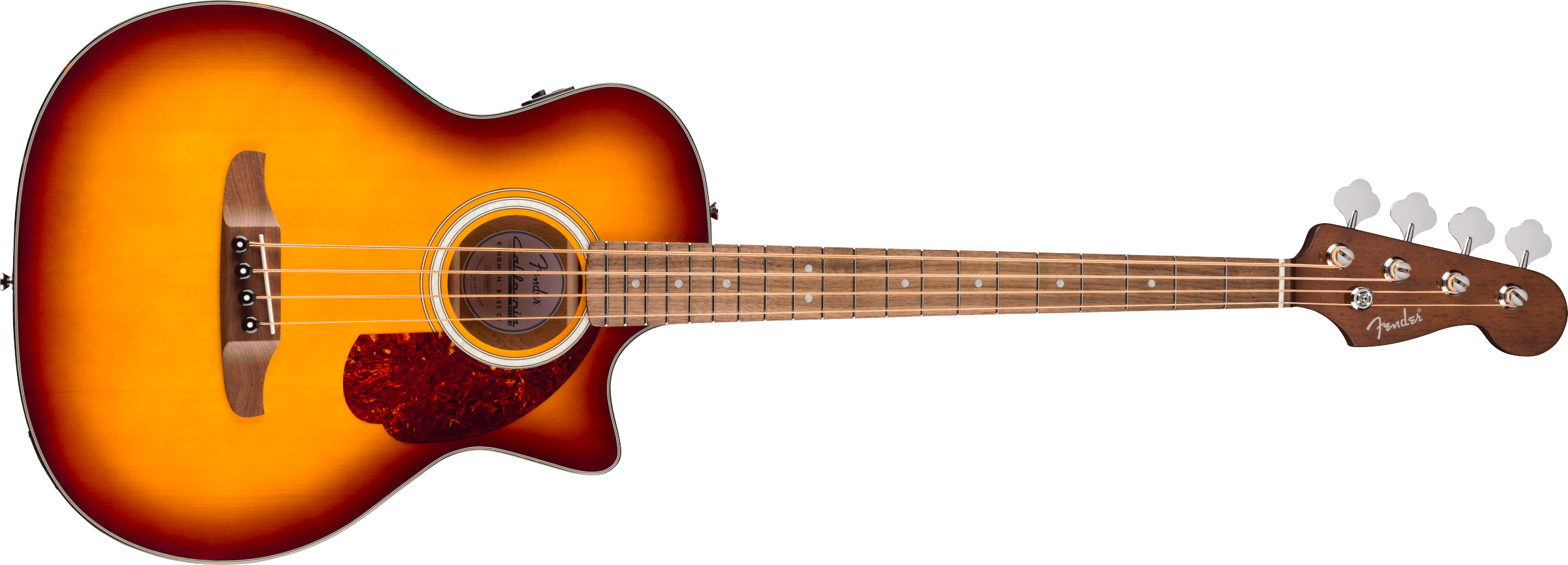 FENDER California Deluxe Kingman Bass CE, Walnut Fingerboard, Honey Sunburst - 0974790542