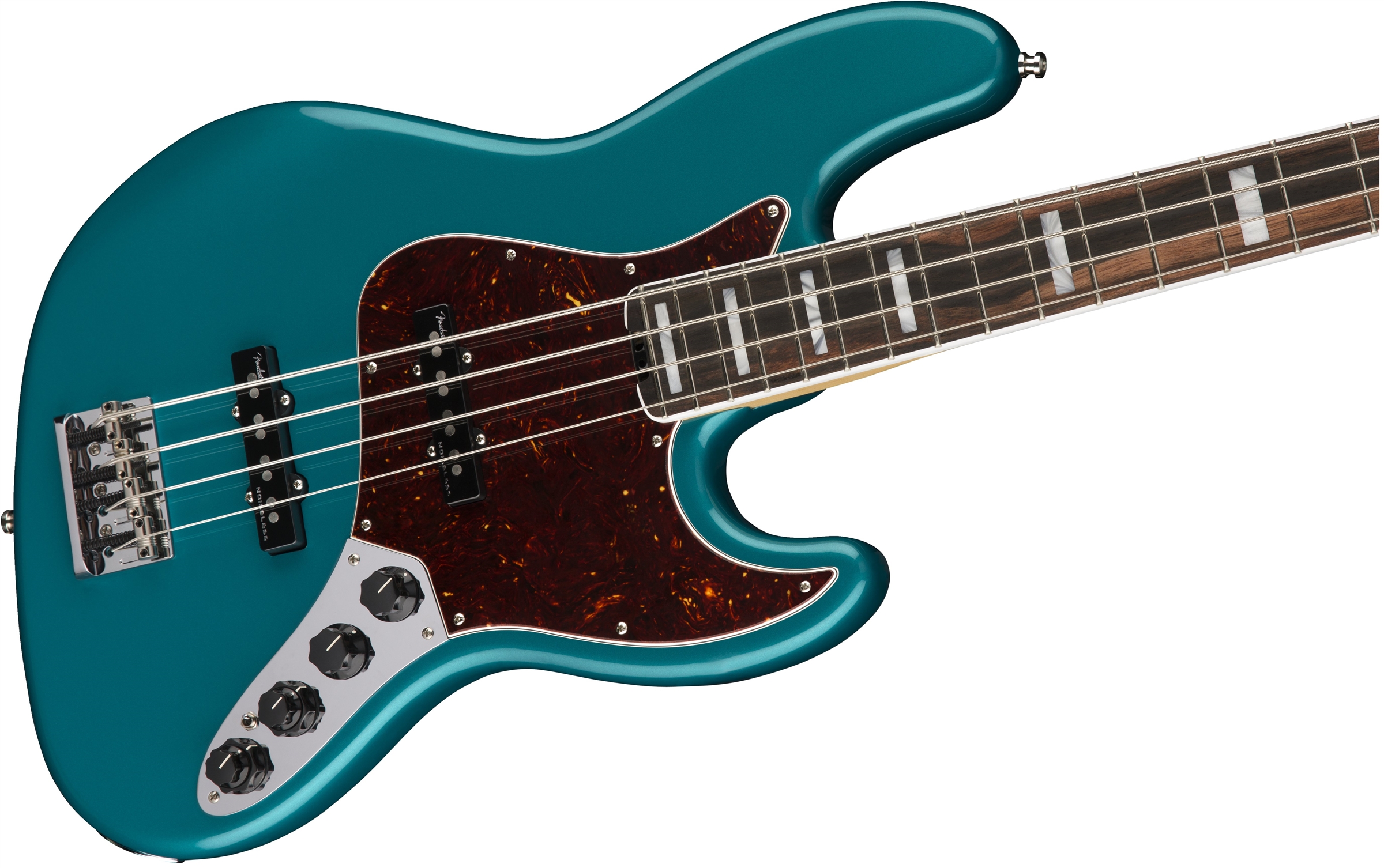 Fender American Elite Jazz Bass®, Ebony Fingerboard, Ocean Turquoise