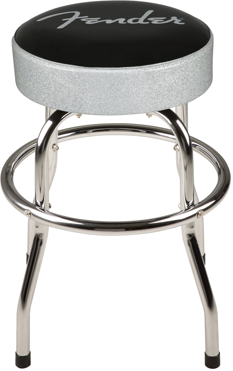 Fender Silver Sparkle Barstool Lifestyle Fender Silver Sparkle Barstool Model 0993001000 Tap To Expand