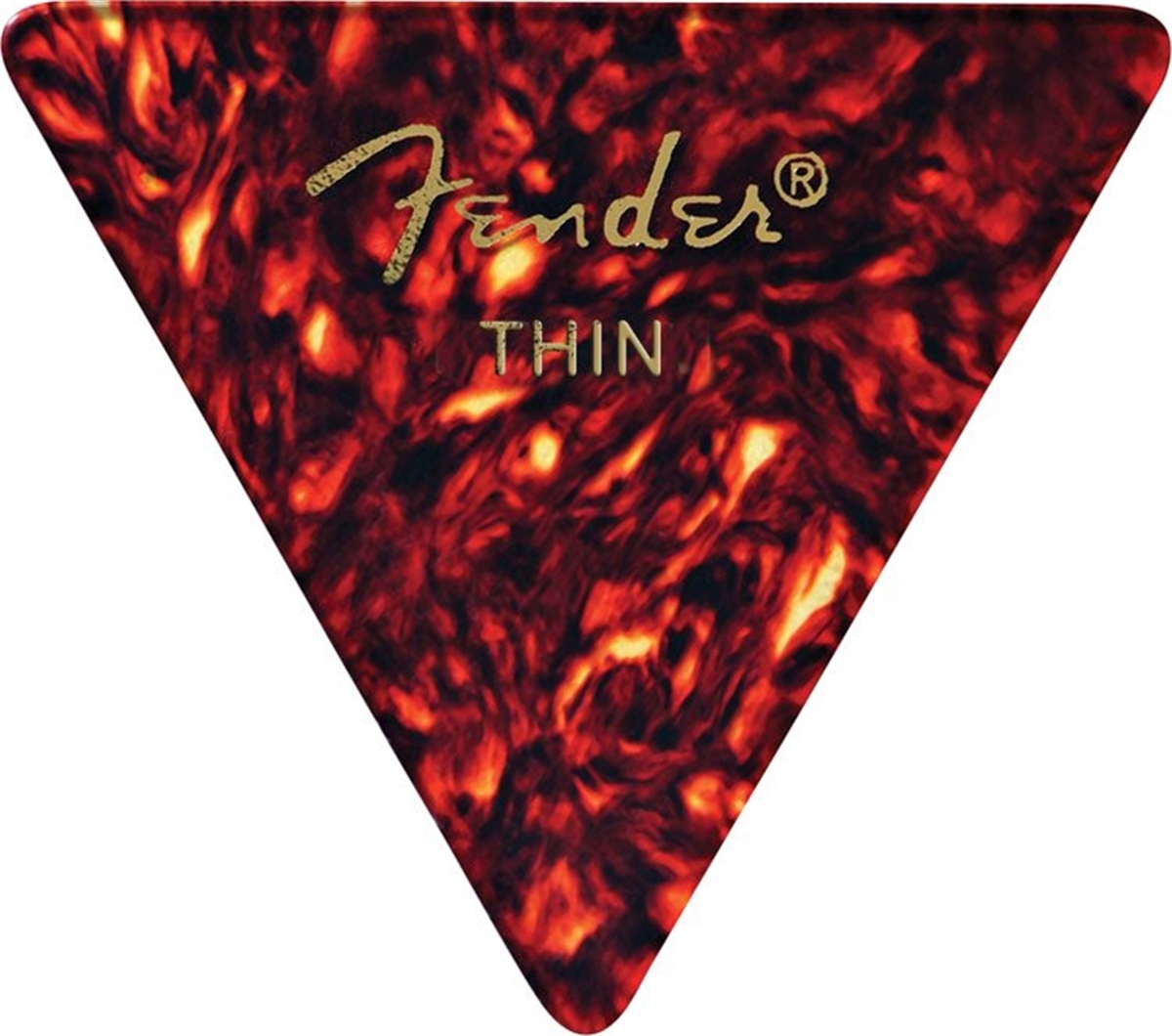 Shell Thin Fender 346 Triangle Guitar Picks 12-Pack
