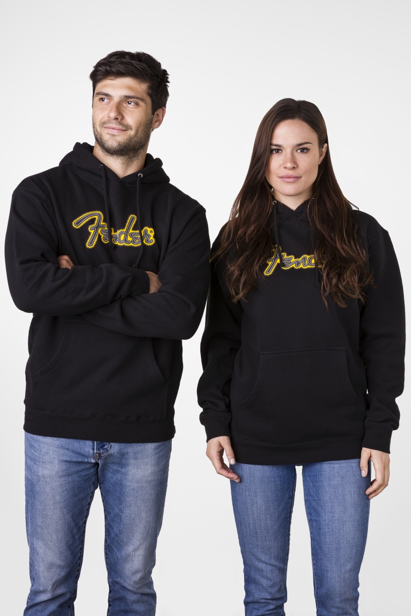 Size Color Fender© Yellow Stitch Logo Hoodie Black M Size Color Fender© Yellow Stitch Logo Hoodie Black M